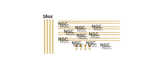 16oz gold zipper for zipper cups