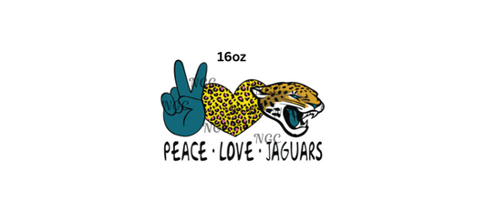 16oz peace love jaguars