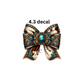 decal western turquoise gem bow