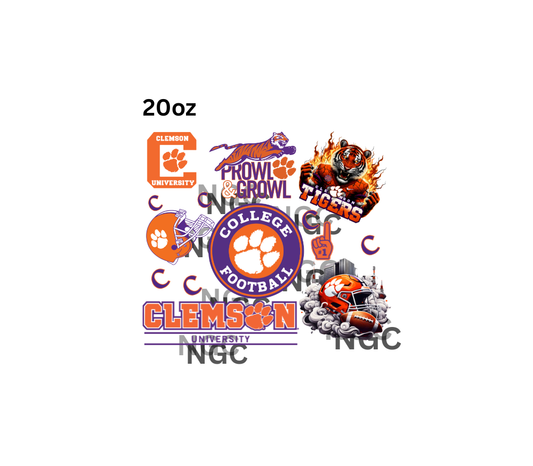 20oz clemson university