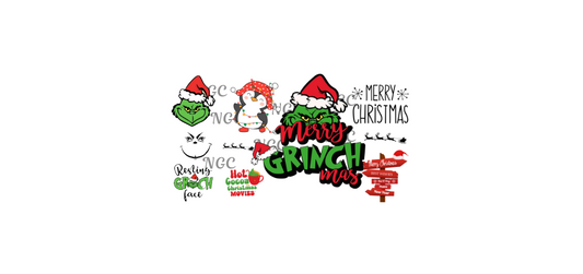 16 oz wrap grinch-mas