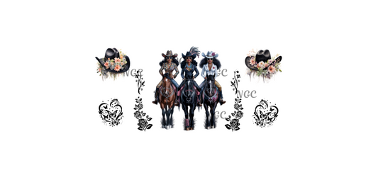 16 oz wrap melanin black brown cowgirl black line elements hats