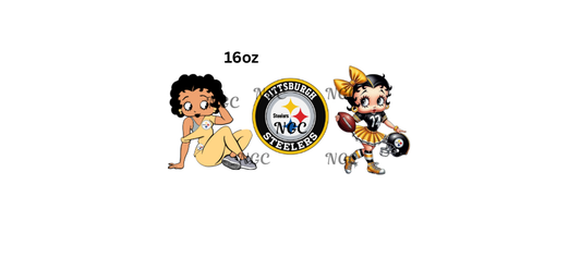 16oz betty boop steelers