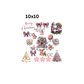 10x10 pink christmas elements