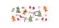 16 oz wrap christmas trees and gingerbread man