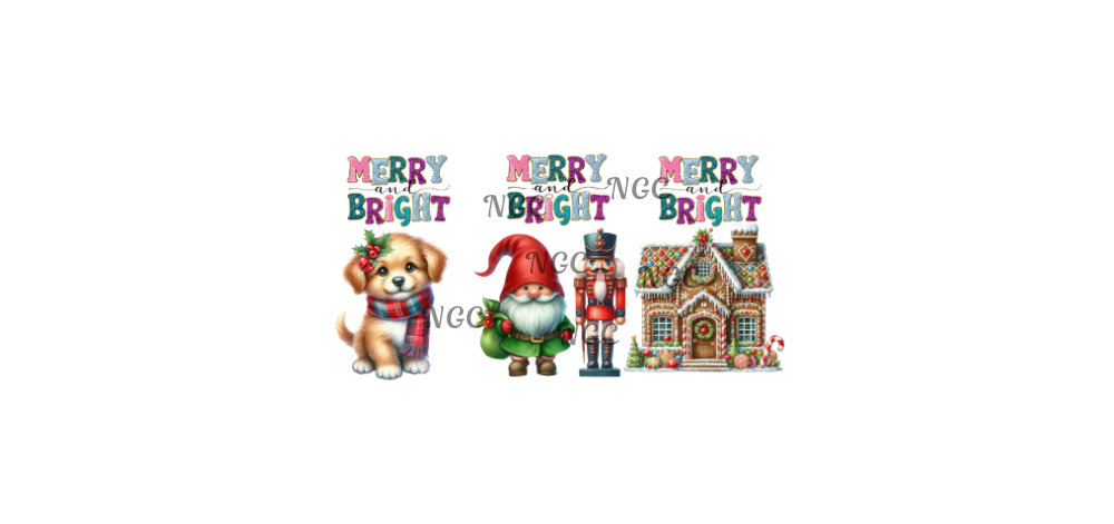 16oz merry and bright christmas