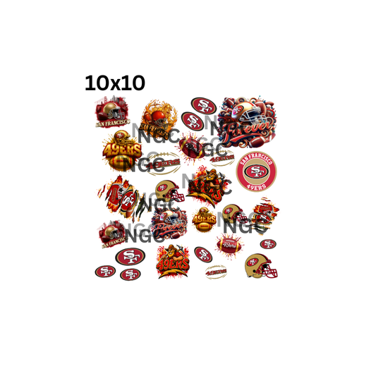 10x10 san francisco 49ers