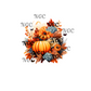 single decal fall bouquet