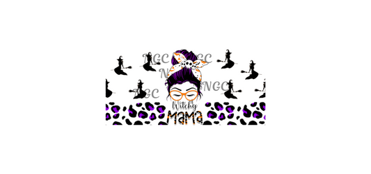 16oz witchy mama purple halloween