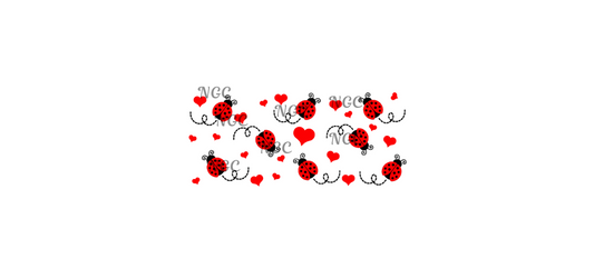 16 oz wrap ladybug & hearts