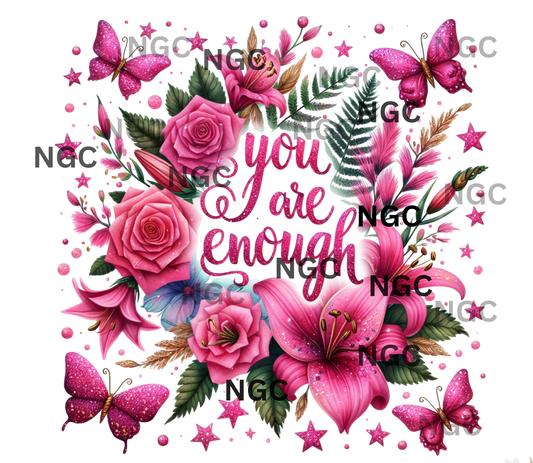 single decal inspirational pink