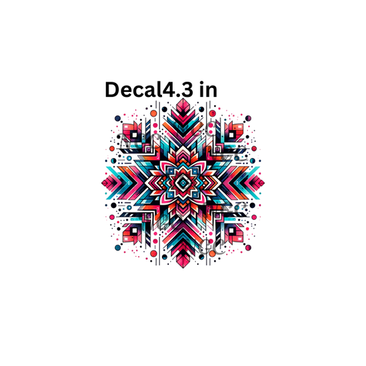decal aztec southwest snowflake