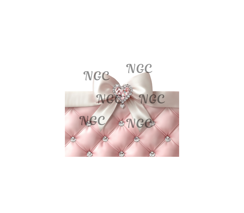 20oz bow with pink gemstone