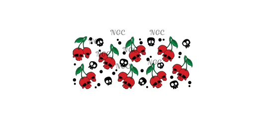 16 oz wrap cherry skulls