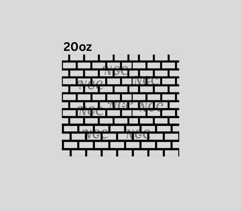 20oz brick outline