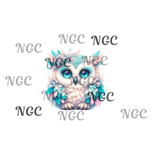 single decal pastel owl1