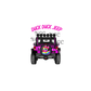 decal hot pink duck duck jeep