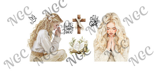 16oz wrap praying women