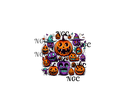 20oz wrap halloween pumpkins