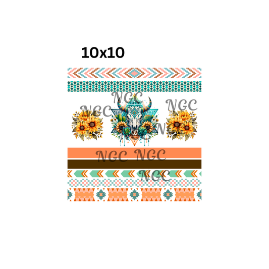 10x10 aztec southwest band sheet elements