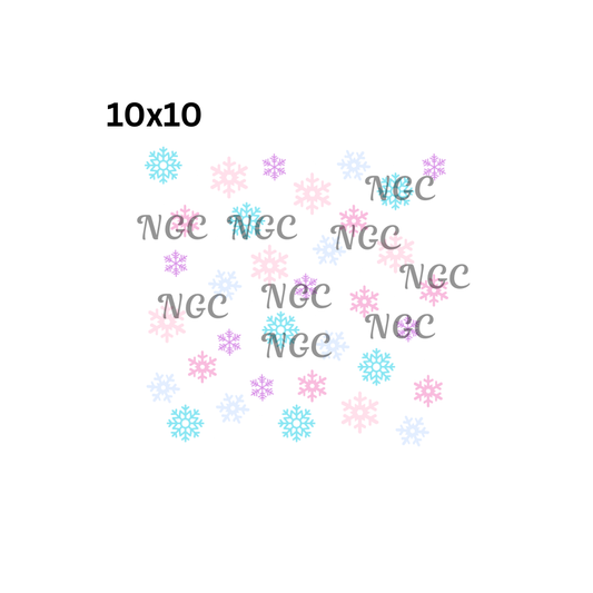 10x10 snowflakes