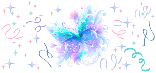 16oz wrap pastel butterfly