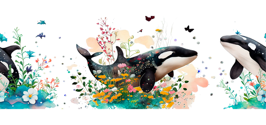 16 oz wrap seamless whales