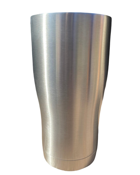 20oz smooth modern curve stainless steel 304 double walled insulated with lid and straw 