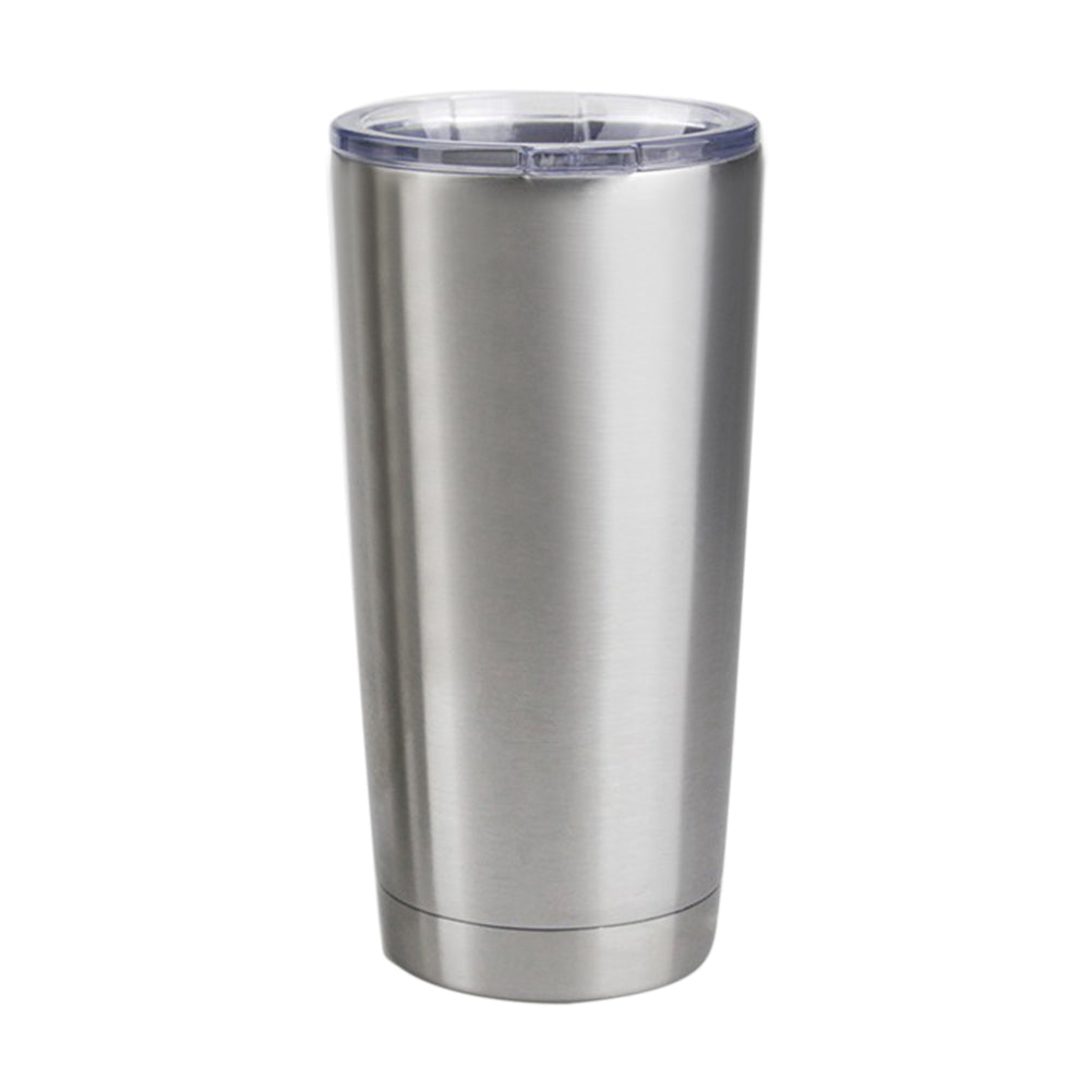 20oz taper stainless steel tumbler with clear lid
