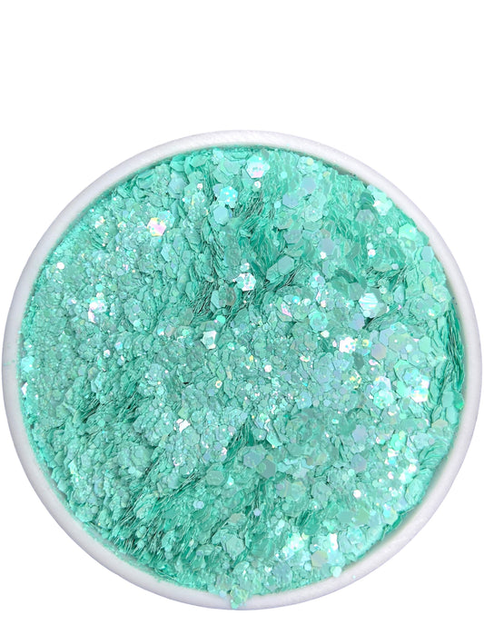 Light blue pastel chunky mix glitter