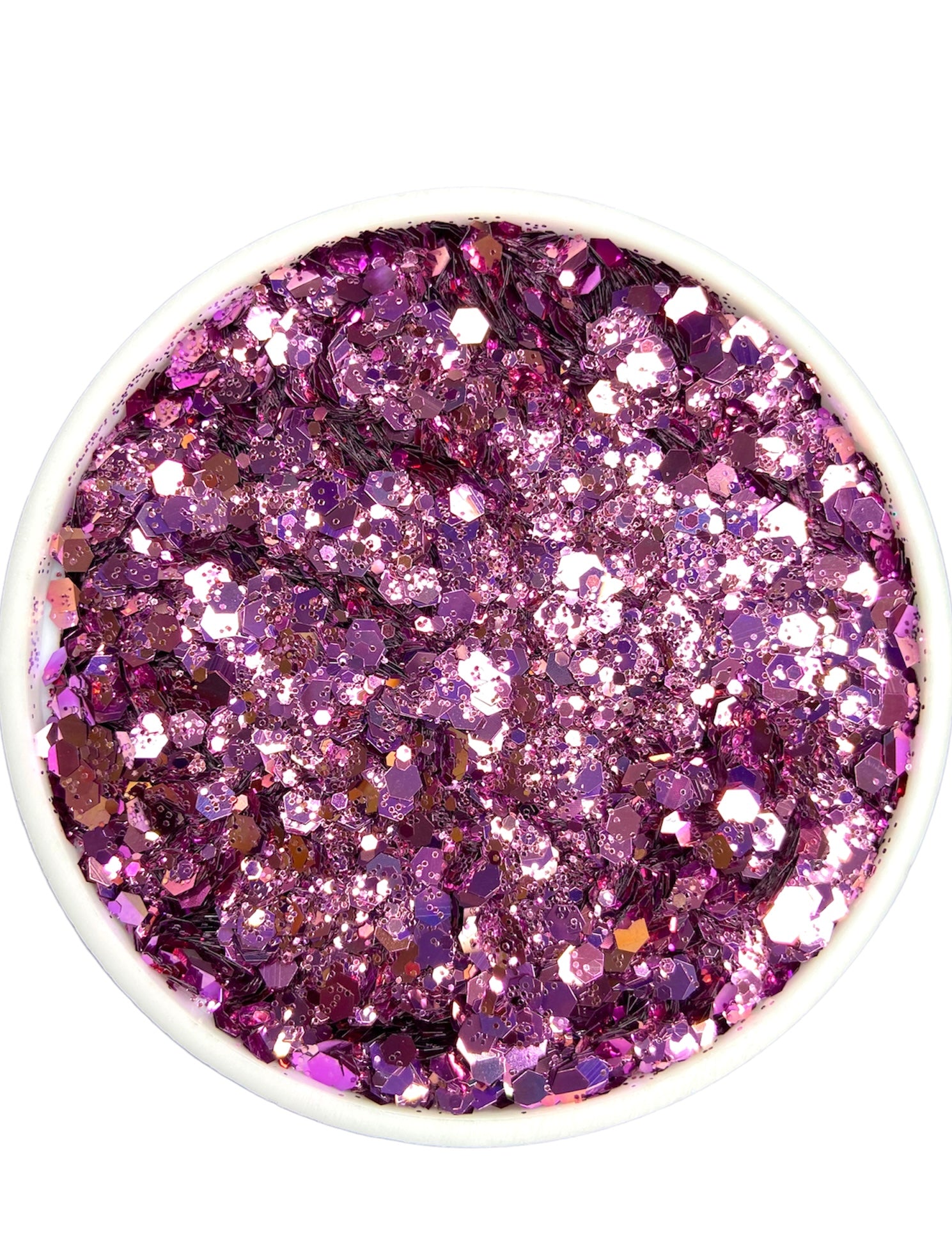 Light purple metallic chunky mix glitter