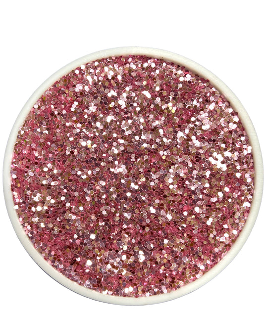 Light pink 2mm hex cut glitter