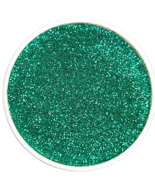 Jaded green solid color fine glitter