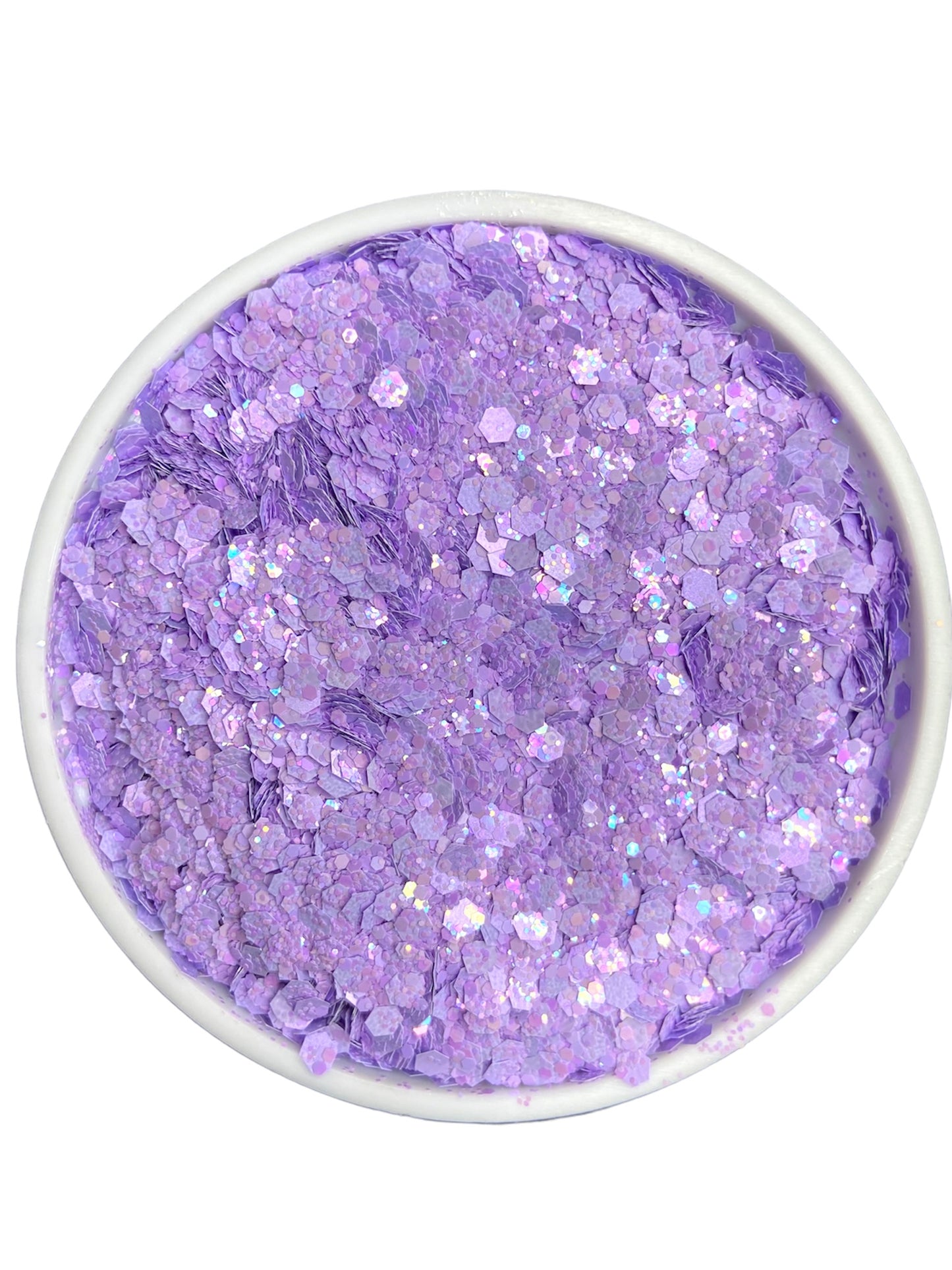 Pastel purple chunky mix glitter