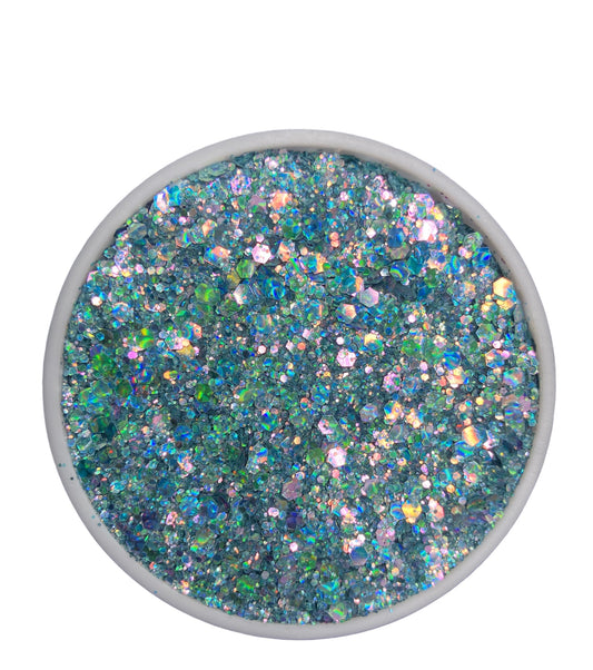 Blue frost chunky glitter mix