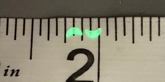 3MM Moon shape glow in the dark