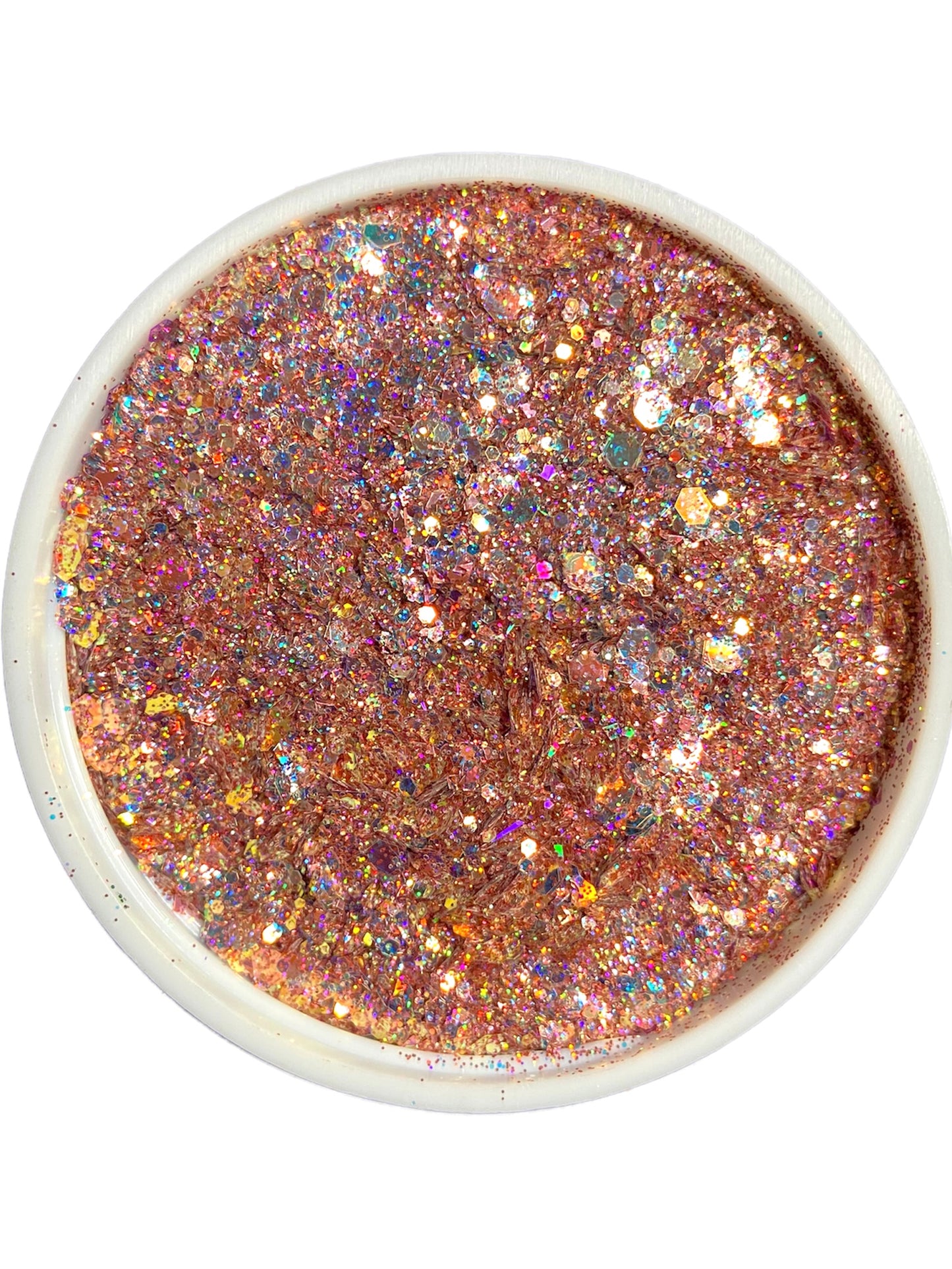 Fairy rose gold holographic chunky glitter