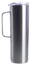 20oz straight tumbler with handle stainless steel with lid